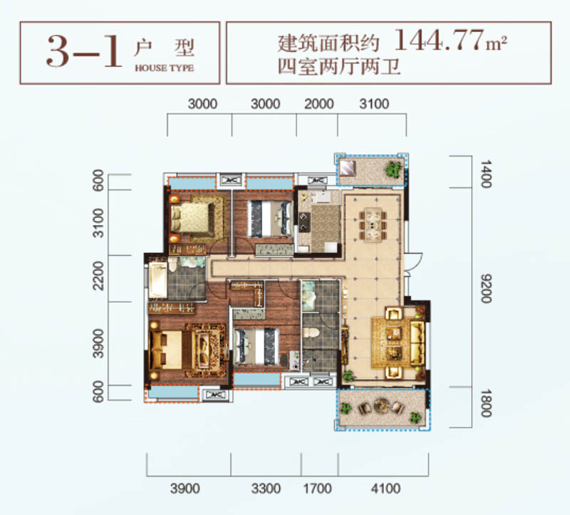 3-1户型